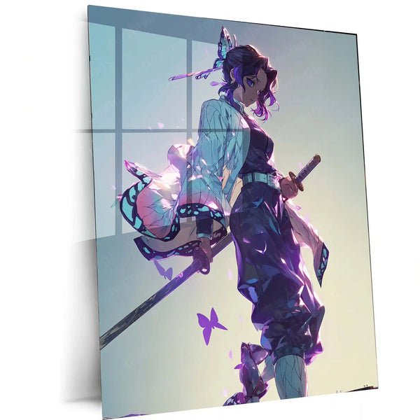 Shinobu Kocho ? Dance of the Butterflies Metal Poster | Demon Slayer Wall Frame 02