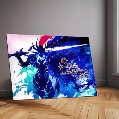 Anime Metal Poster | Solo Leveling X ? Monarch?s Blade Metal Frame