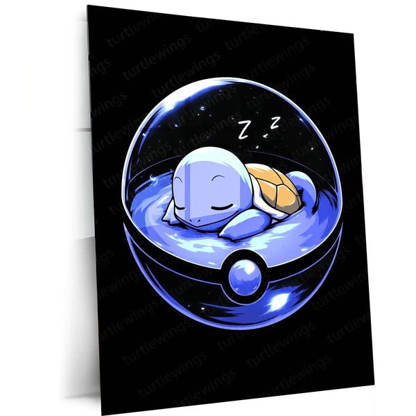 Squirtle ? Pok?mon Metal Frame | Water-Type Starter Wall Art