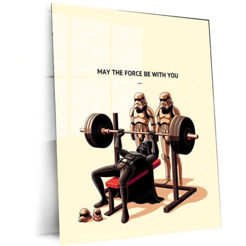 Star Wars Gym Metal Poster ? Train Like a Jedi or Sith!