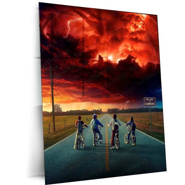 Stranger Things Metal Poster ? The Upside Down Awaits 1