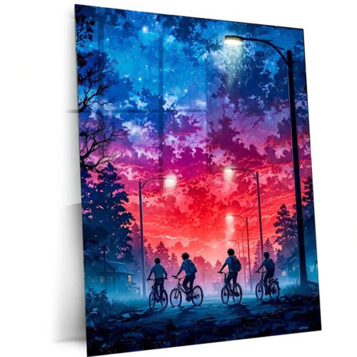 Stranger Things ? The Red Sky Adventure | Sci-Fi Horror Metal Frame Poster