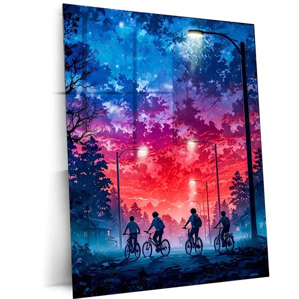 Stranger Things ? The Red Sky Adventure | Sci-Fi Horror Metal Frame Poster