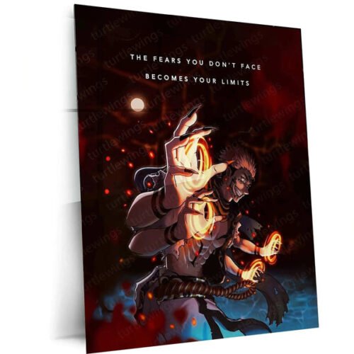 Sukuna Metal Poster ? The King of Curses in Jujutsu Kaisen