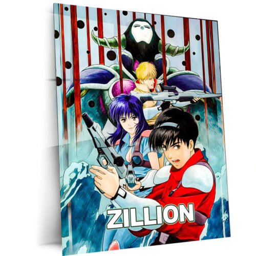 Anime Metal Poster | Zillion ? Galactic Force Heroes Metal Frame