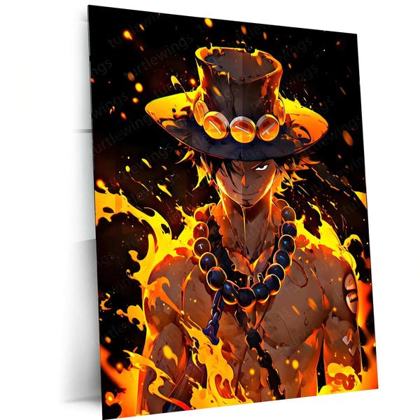 Portgas D. Ace Metal Poster ? The Pirate with a Flame