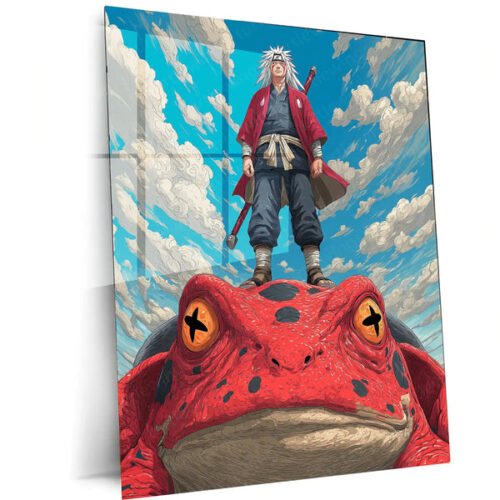 Anime Metal Poster | Jiraiya ? Toad Sage of Mount My?boku Metal Poster | Naruto Shippuden Wall Frame