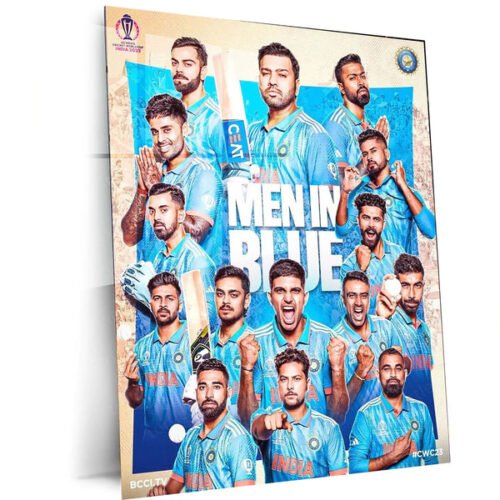 Cricket Metal Poster | Indian Cricket Team Metal Poster ? Glory, Passion & Legacy 5