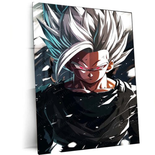 Black Goku Metal Poster ? Dragon Ball Z Super Saiyan Art | Powerful Anime Decor 3