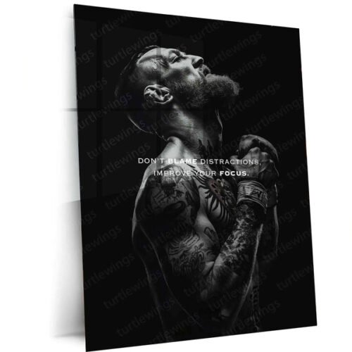 Conor McGregor Quote Metal Poster ? Motivational MMA Wall Art