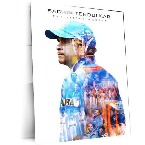 Cricket Metal poster | Sachin Tendulkar Metal Poster ? The God of Cricket Wall Art