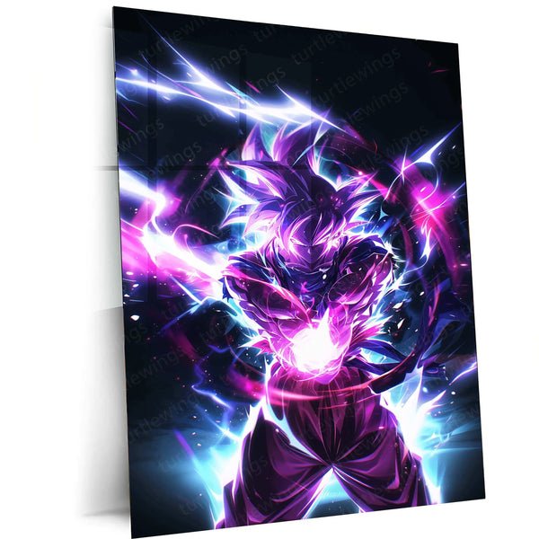 Goku Metal Poster ? Iconic Dragon Ball Z Art | Powerful Super Saiyan Wall Decor