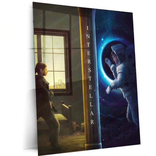 Interstellar ? Crossing Dimensions Sci-Fi Movie Poster | Metal Wall Frame