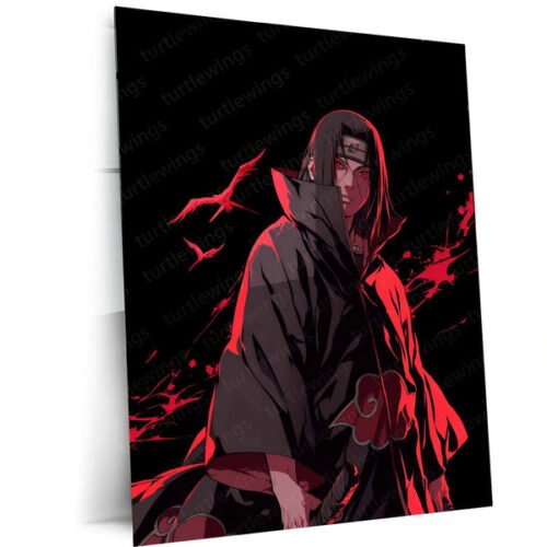 Itachi Uchiha Metal Poster ? Akatsuki Naruto Wall Art