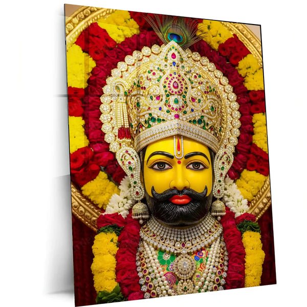 Khatu Shyam Maharaj Rajasthan Spiritual Metal Poster - NEW