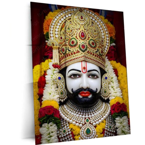 Khatu Shyam Maharaj Rajasthan Spiritual Metal Poster - NEW 01