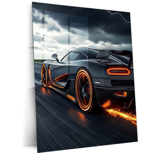Car Metal Poster | Koenigsegg Agera Metal Poster ? Luxury Hypercar Wall Art01
