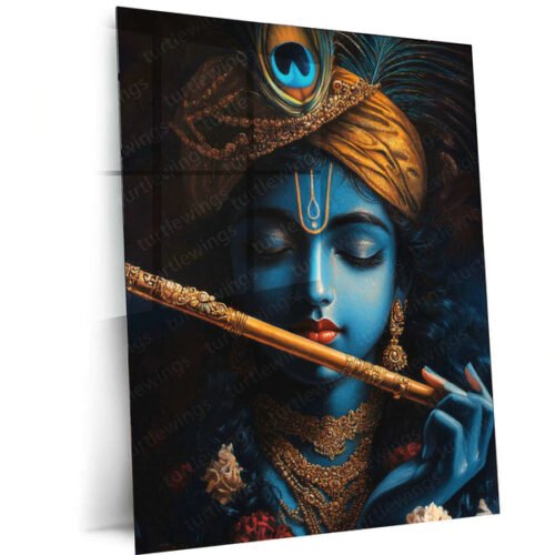 Krishna Art Metal Poster