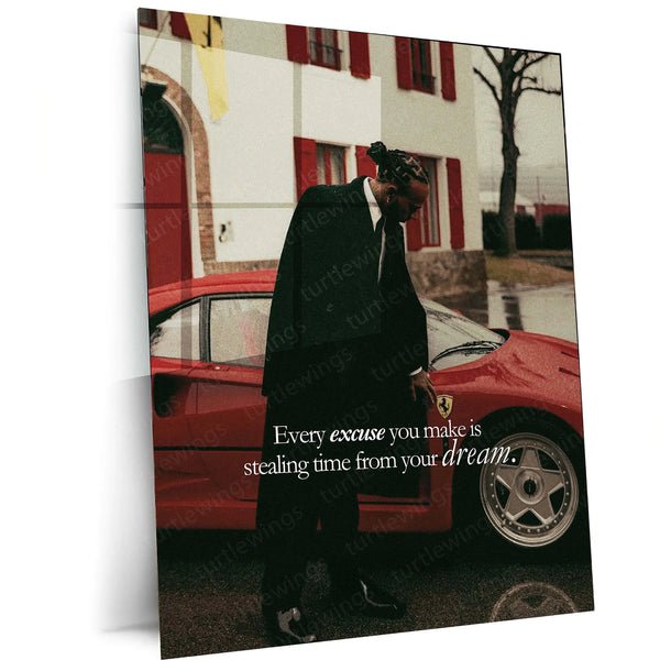 Lewis Hamilton Metal Frame | Formula 1 Legend Wall Art 01