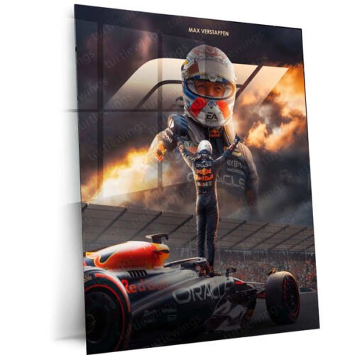 Max Verstappen Metal Frame Tribute to the Red Bull Racing Champion