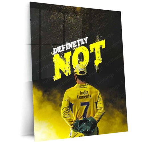 Cricket Metal Poster | MS Dhoni Thala 07 Metal Poster ? The Heart of Chennai Super Kings 3