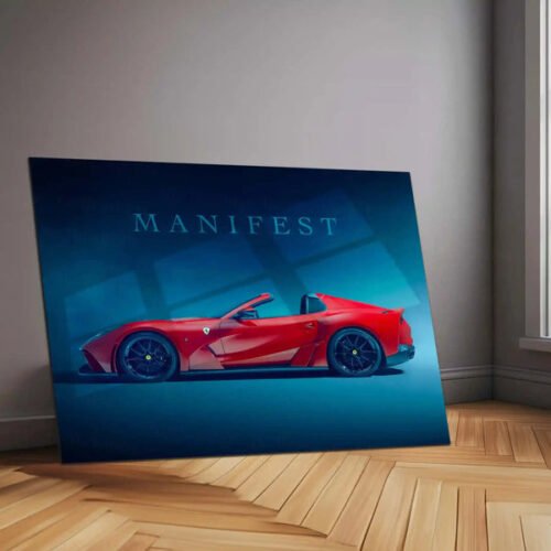 Manifest ? Novitec Ferrari 812 GTS Metal Frame | Ultra-Luxury Car Wall Art