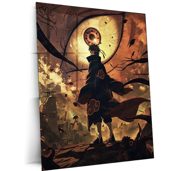 Obito Uchiha Metal Poster ? The Shinobi Who Endured the Darkness