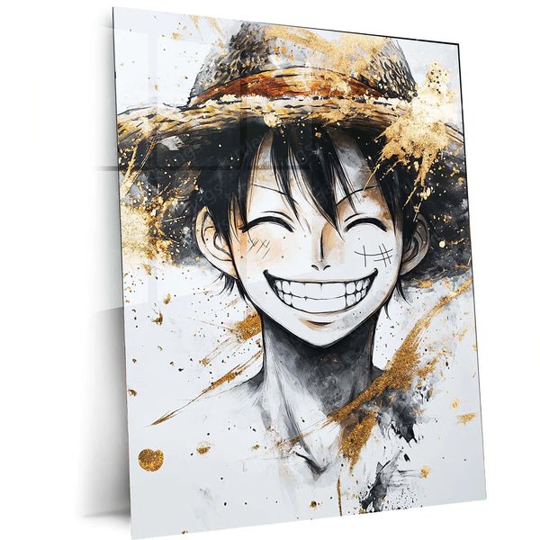 Anime Metal Poster | Monkey D. Luffy Metal Poster | One Piece Wall Art | Pirate King Anime Decor 01