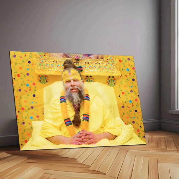 Spiritual Metal Poster | Premanand Ji Maharaj Metal Poster ? Divine Wisdom & Devotion 4