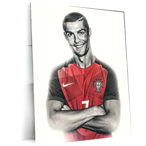 Cristiano Ronaldo ? Metal Frame | Iconic Football Wall Art 03