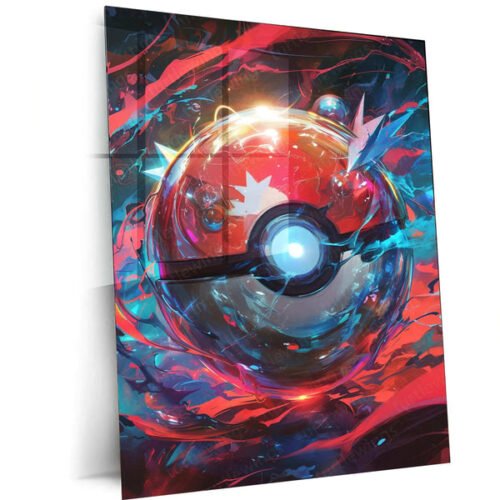 Master Ball Metal Poster ? Iconic Pok?mon Symbol in HD Design
