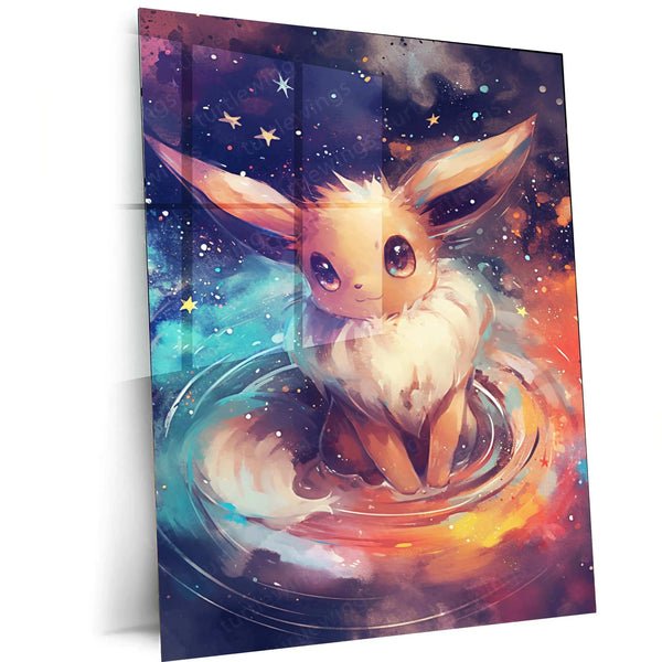 Eevee Watercolor Metal Poster ? Pok?mon Wall Art for Fans & Collectors
