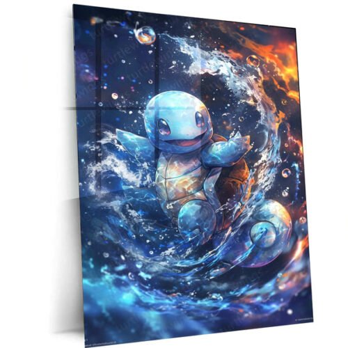 Squirtle Watercolor Metal Poster ? Pok?mon Wall Art for Fans & Collectors