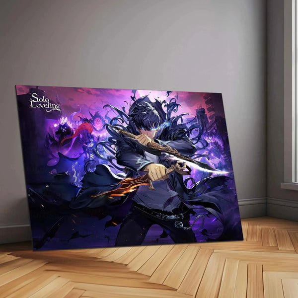 Solo Leveling Metal Poster | Sung Jin-Woo Shadow Monarch Wall Art | Anime Manhwa Decor 14