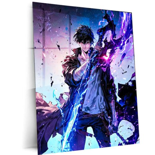 Solo Leveling Metal Poster | Sung Jin-Woo Shadow Monarch Wall Art | Anime Manhwa Decor 15