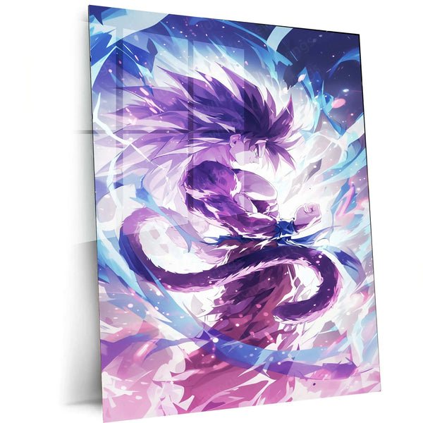 Goku Metal Poster ? Super Saiyan Power | Dragon Ball Z Wall Art | Saiyan Strength Decor