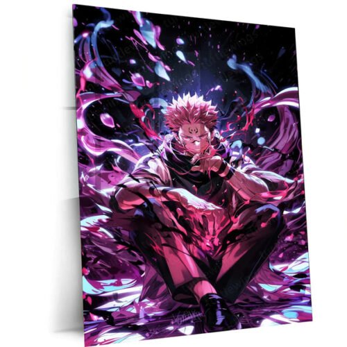 Sukuna Metal Poster ? King of Curses | Jujutsu Kaisen Wall Art | Dark Power Decor 2