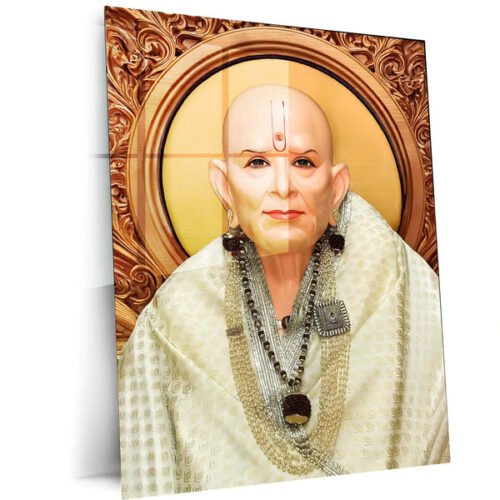Spiritual Metal Poster | ?? Shree Swami Samarth Metal Poster | Akkalkot Maharaj Wall Art | Spiritual Decor for Devotees 02
