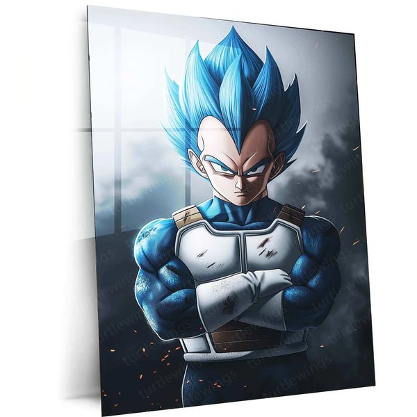 Vegeta Metal Poster ? Dragon Ball Z Warrior | Saiyan Prince Wall Art 5