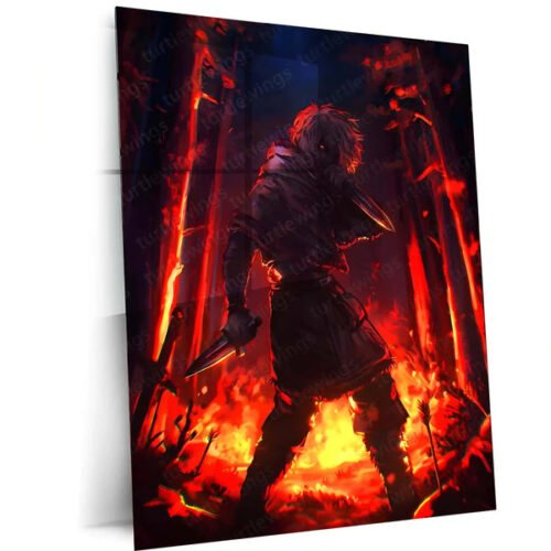 Anime Metal Poster | Vinland Saga ? Thorfinn Manga Metal Poster | Viking Anime Wall Frame 07