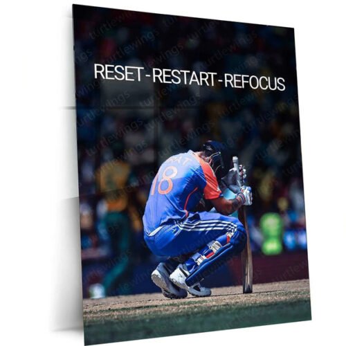 Virat Kohli Quote Poster ? Inspirational Sports Art in Portrait Format