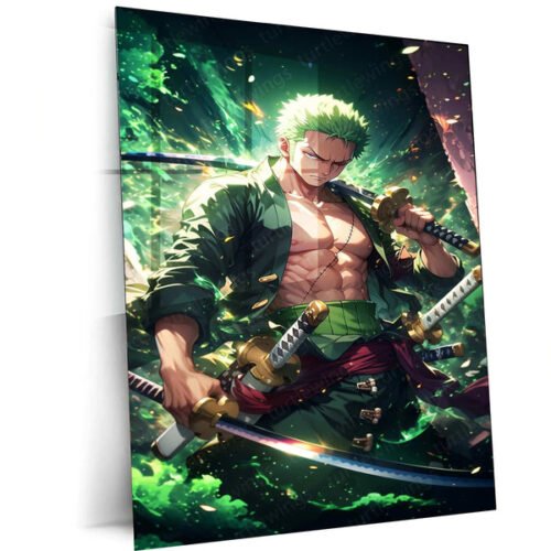 Zoro Metal Poster ? One Piece | Fearless Swordsman Wall Art 2