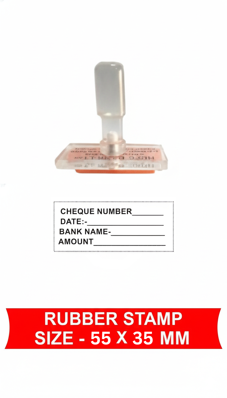 20 8 20 MM (12) Rubber Stamp (Rectangle Shape) 55X35 mm - Image 1