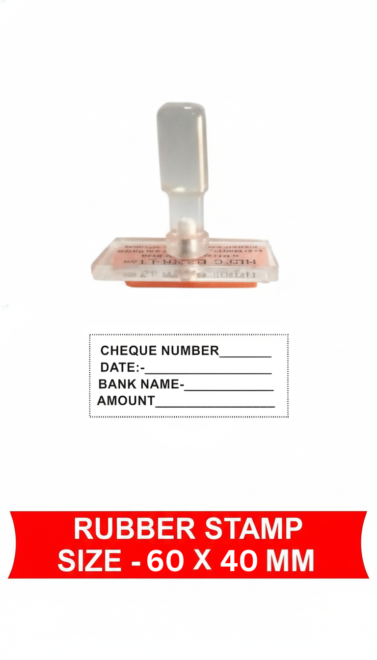 20 8 20 MM (13) Rubber Stamp (Rectangle Shape) 60X20 mm - Image 1