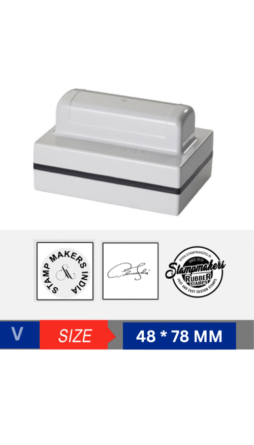 Type - V  (Rectangle Stamp) 48X78 mm - Image 2