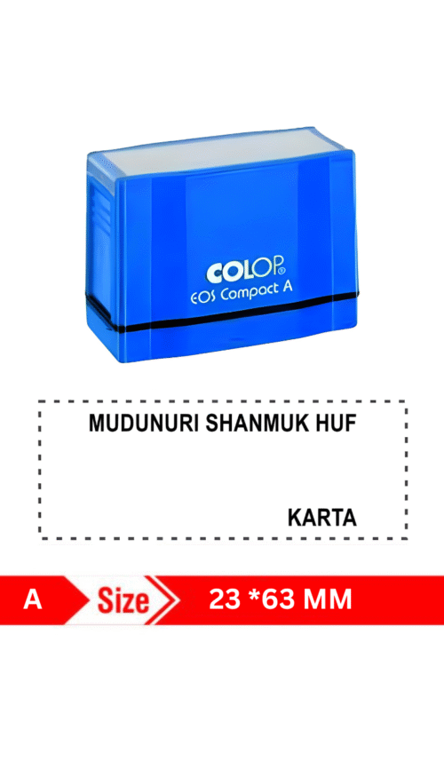 Type - A (Rectangle Stamp) (Colop) 23X63 mm - Image 2