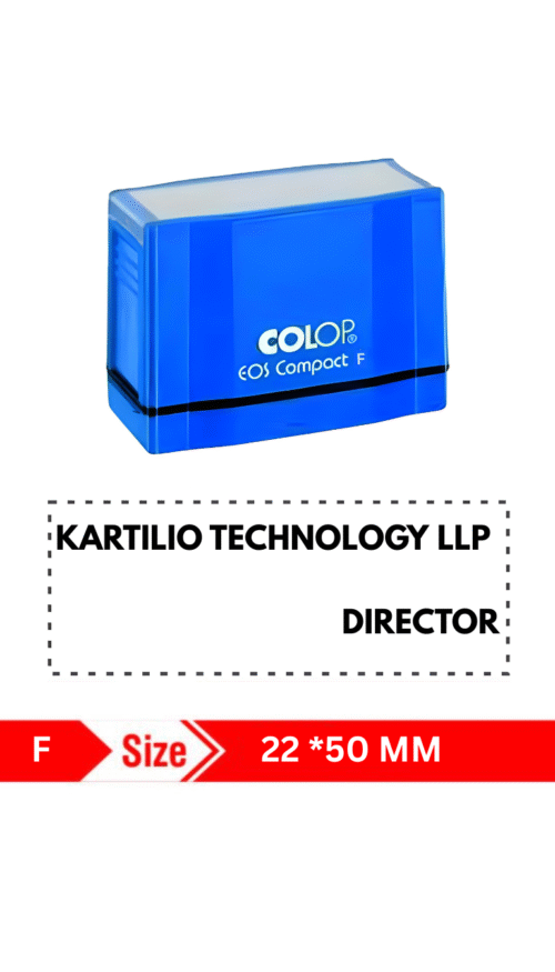 Type - F (Rectangle Stamp) (Colop) 22X50 mm - Image 2